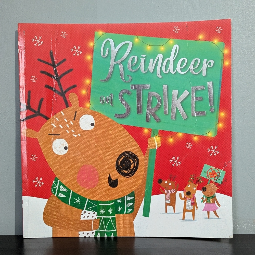 4/$10 📚 Reindeer‎ on Strike! Holiday Book